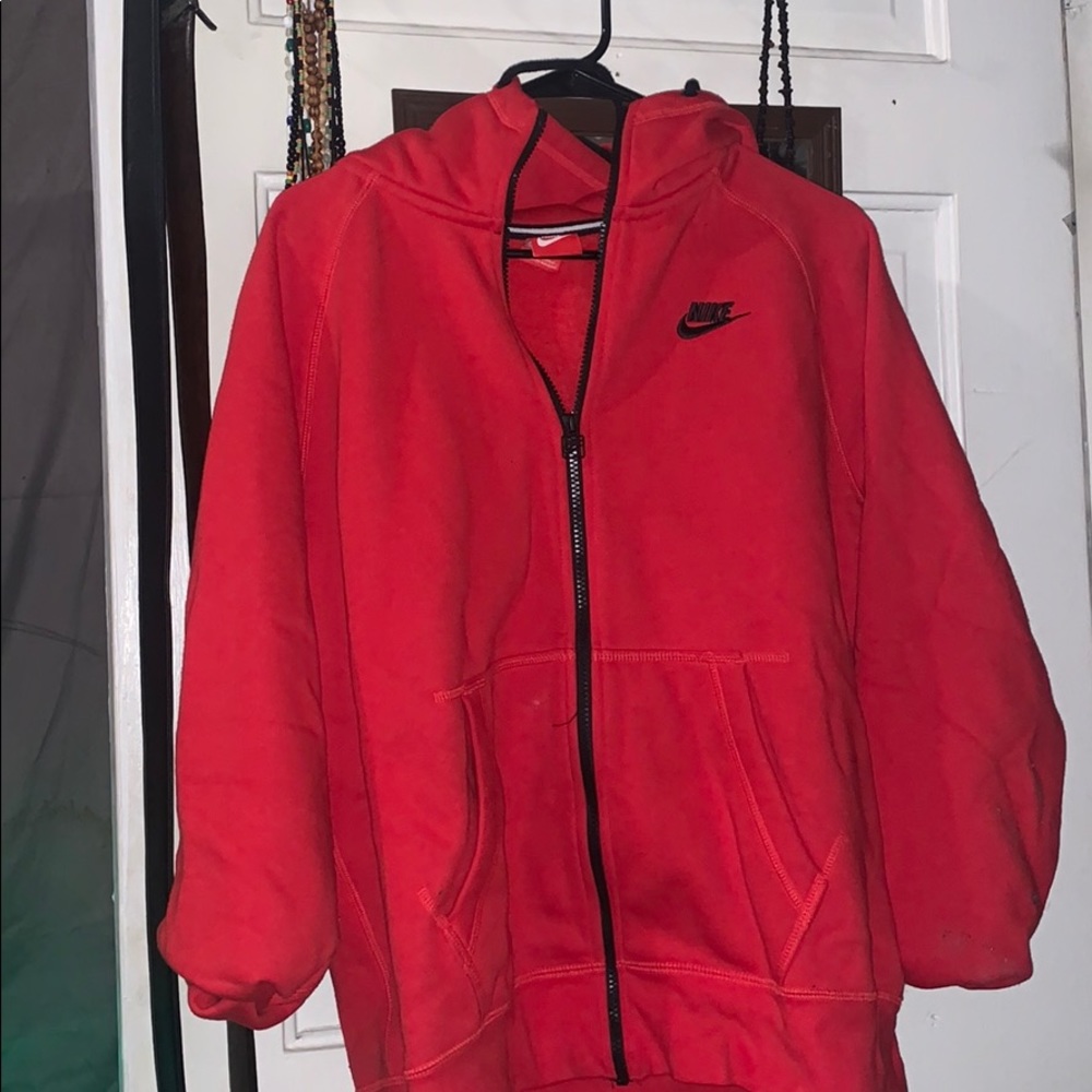 Red nike sweater